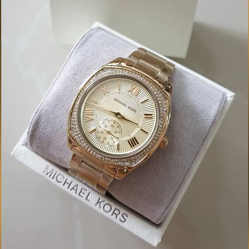 Michael Kors(MK) Bryn Gold Dial Gold-tone Ladies Watch- MK6134